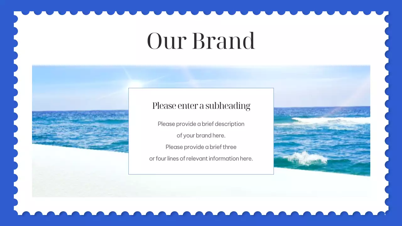 블루 미니멀 마케팅 템플릿 프레젠테이션