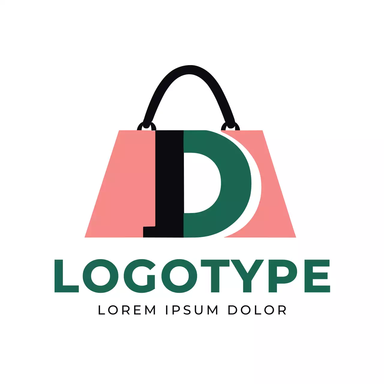 Pink Modern Design Logo