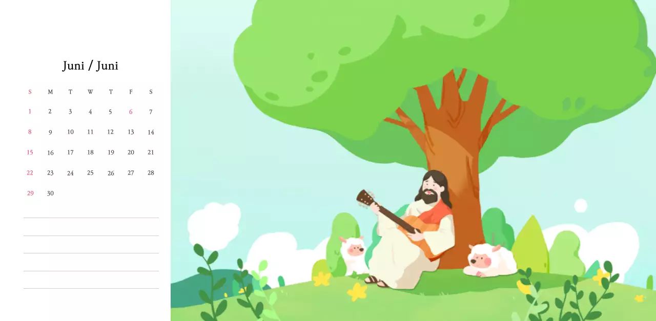 Warme kleurenKerken met schattige illustraties