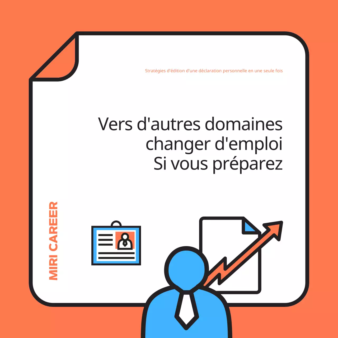 Promouvoir une simple séance de tutorat en orange et bleu clair