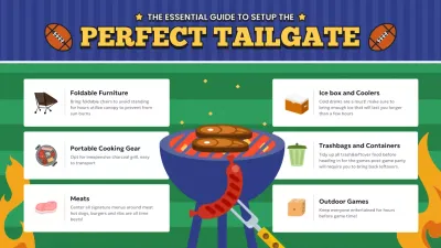 Blue Retro Tailgate Guide Infographic