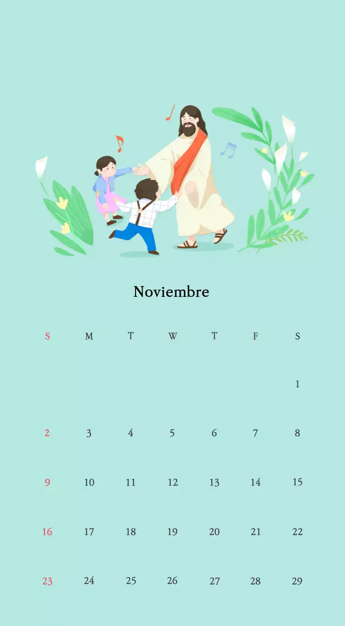 Colores cálidosIglesias con simpáticas ilustraciones