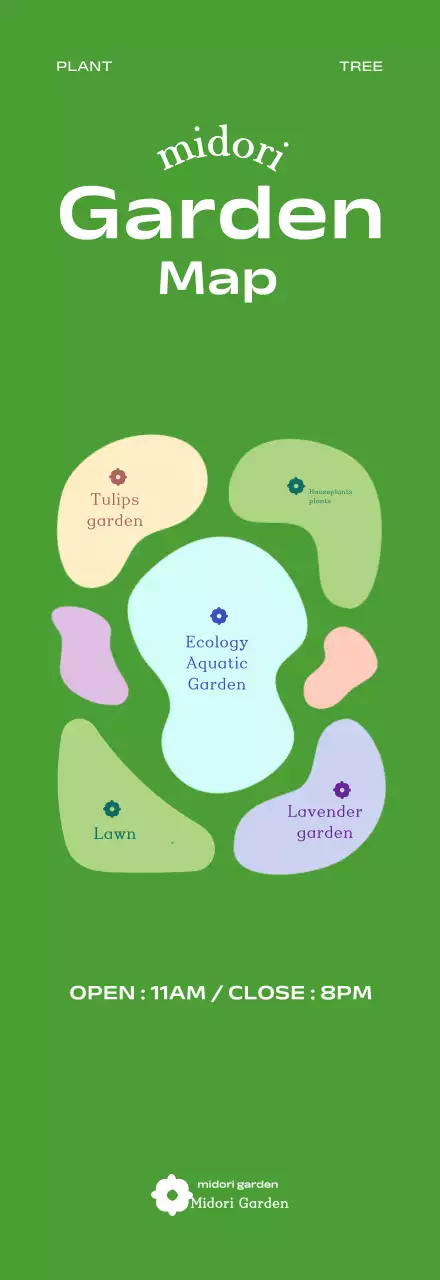 A ballpoint pen merchandise backdrop of an eco-friendly plant garden