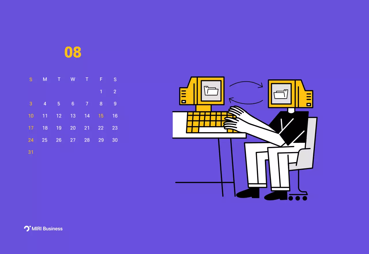 Clean line illustration on a purple background