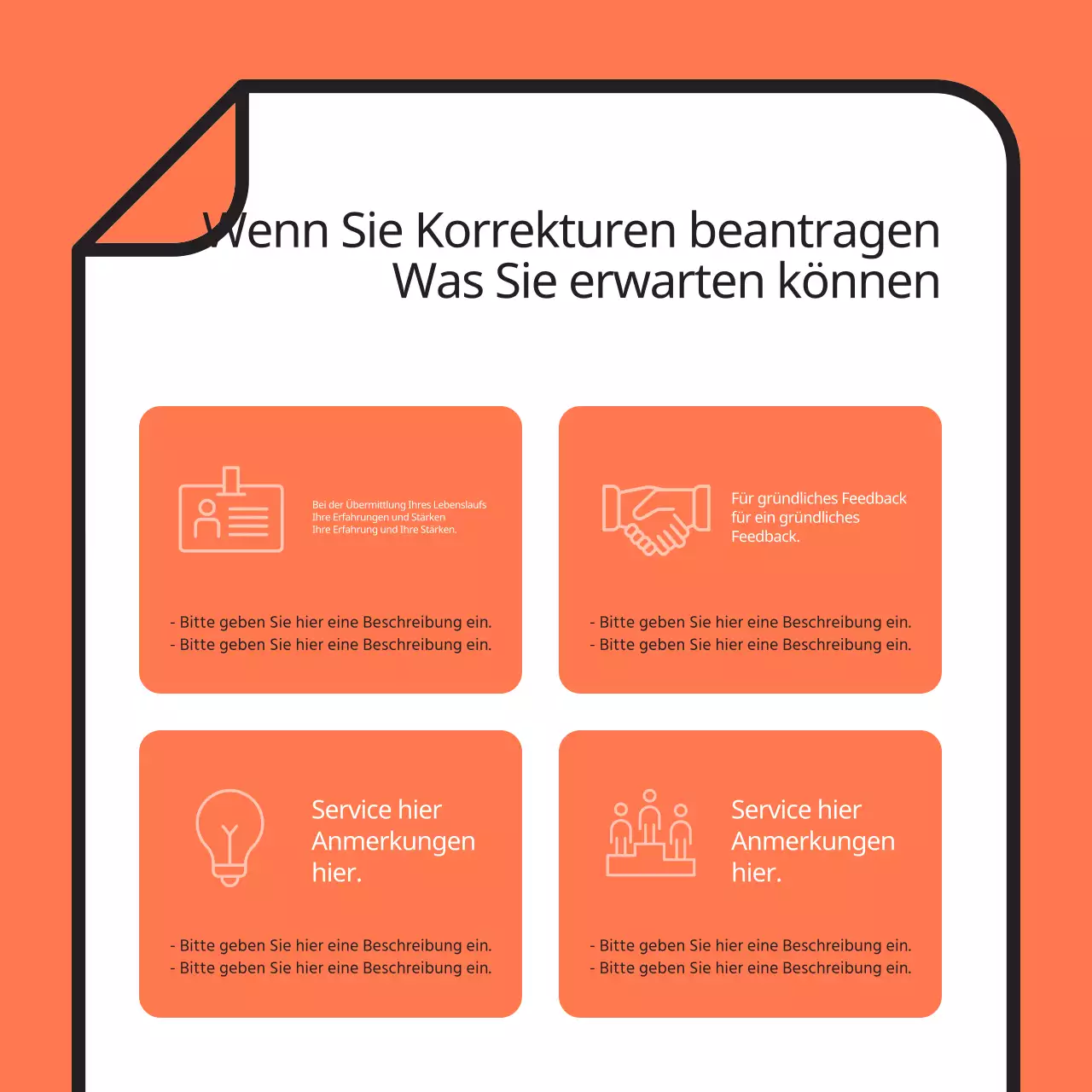 Werbung für eine einfache Nachhilfestunde in Orange und Hellblau