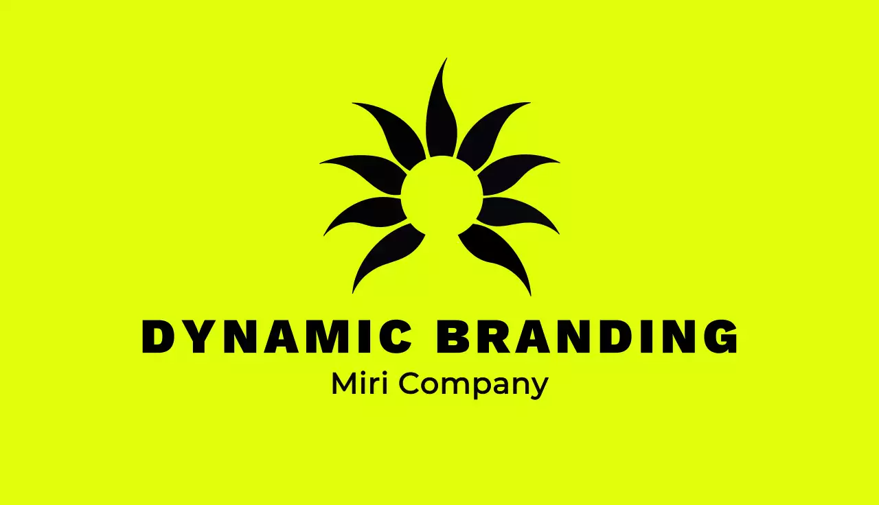 Neon Minimal Business Card