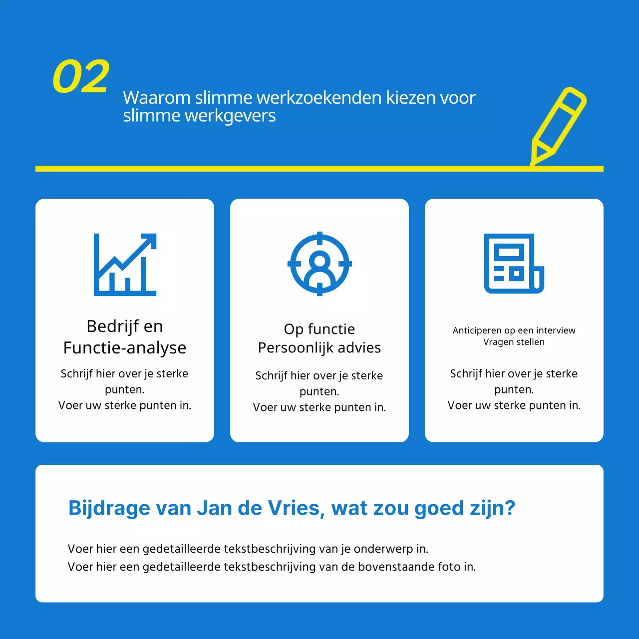 Een eenvoudige lichtblauwe en gele bijles promoten