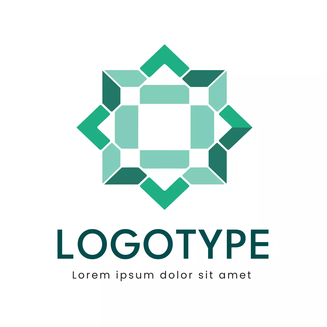 Green Geometric Design Logo