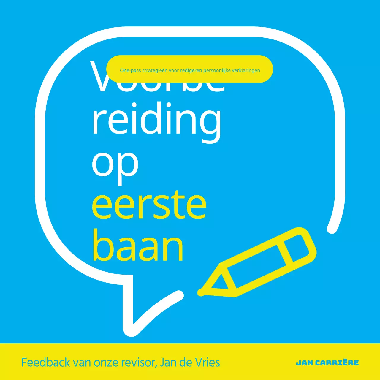 Een eenvoudige lichtblauwe en gele bijles promoten