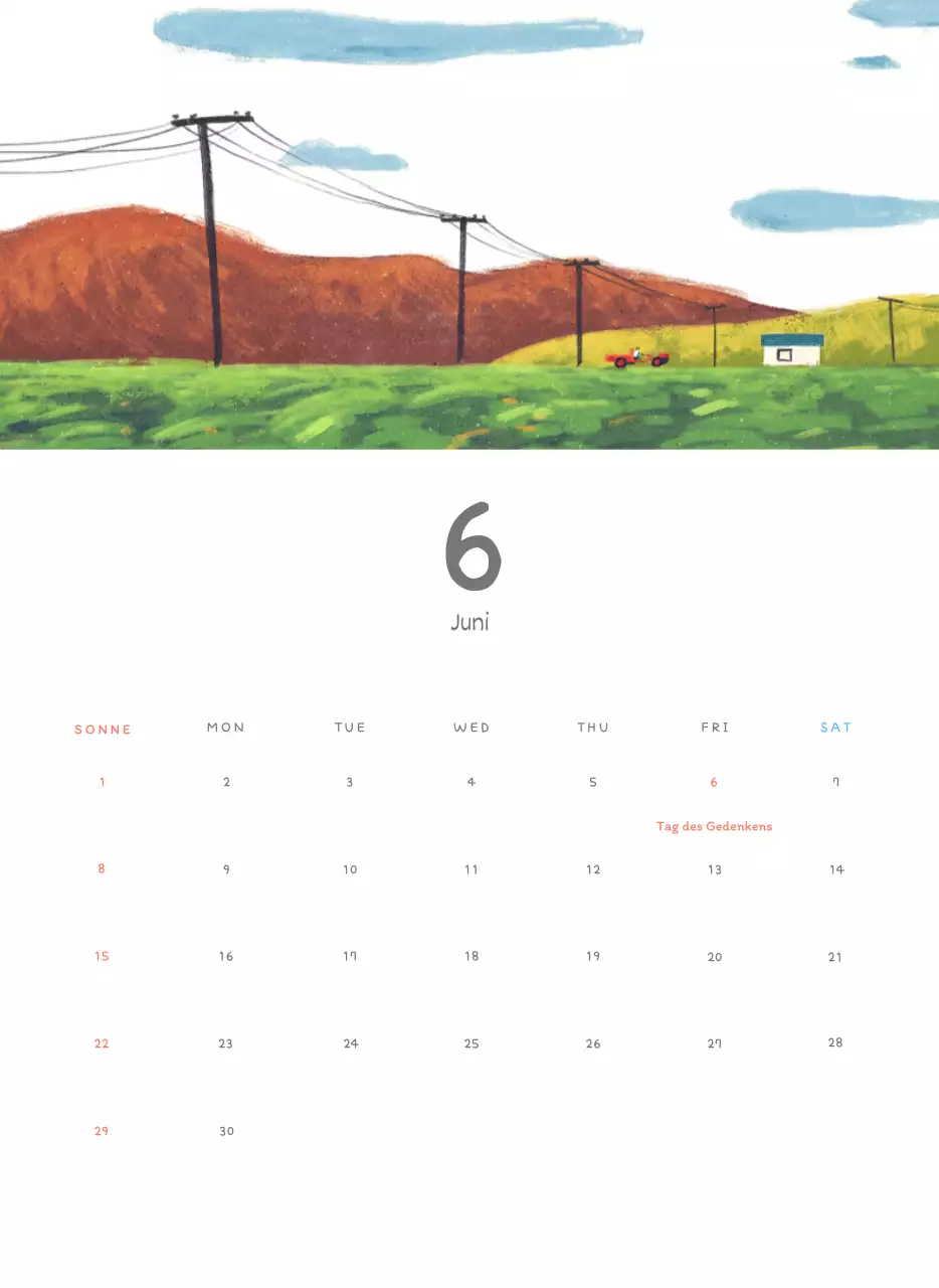 Niedliche Kalender mit knuffigen Illustrationen