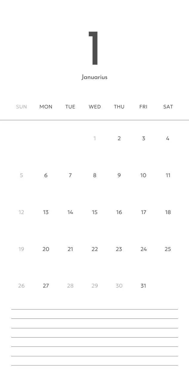 A photo calendar with a clean, urban look