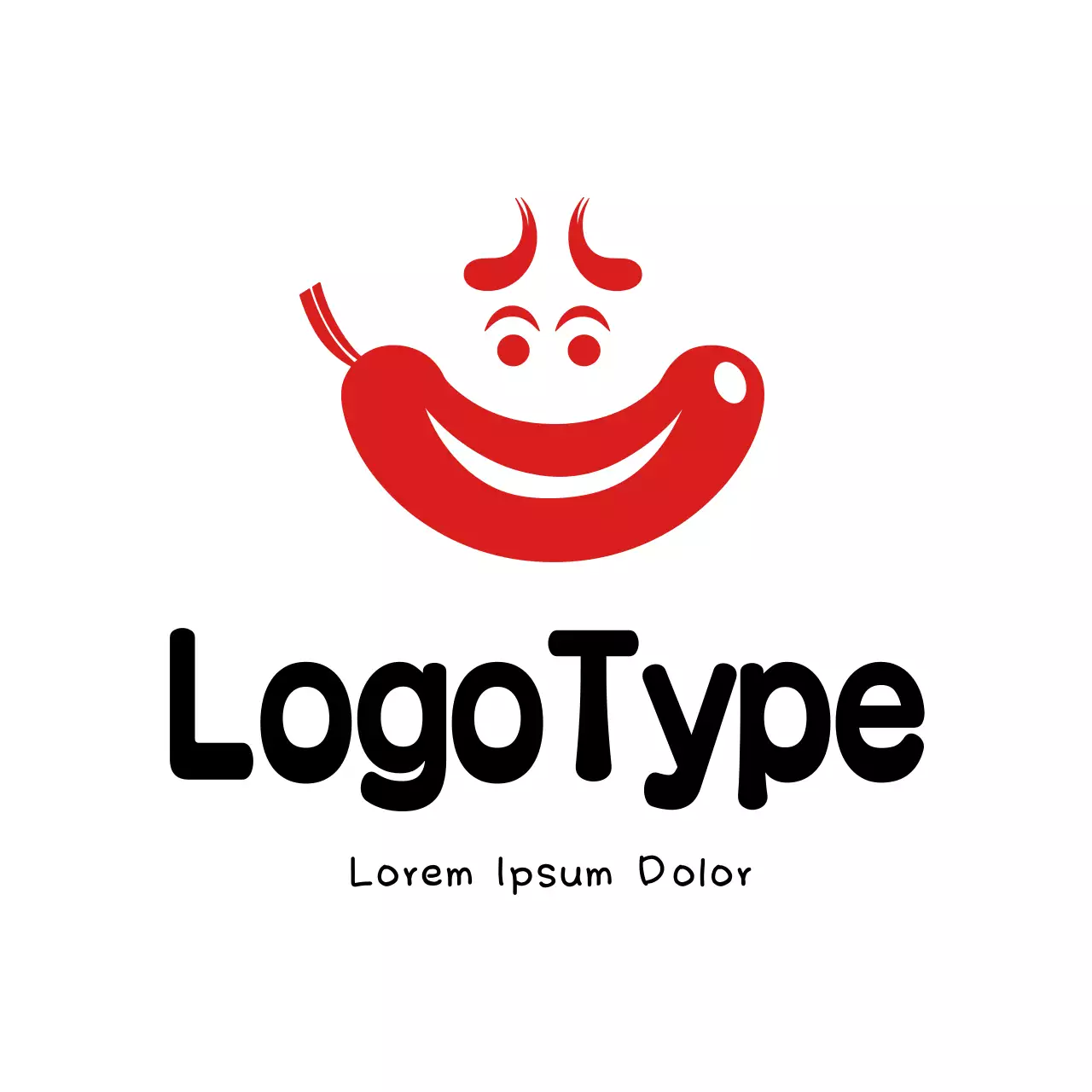 Red Simple Design Logo