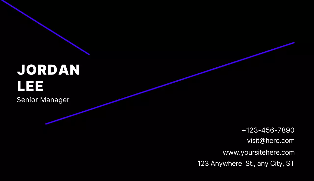 Black Modern Business Card