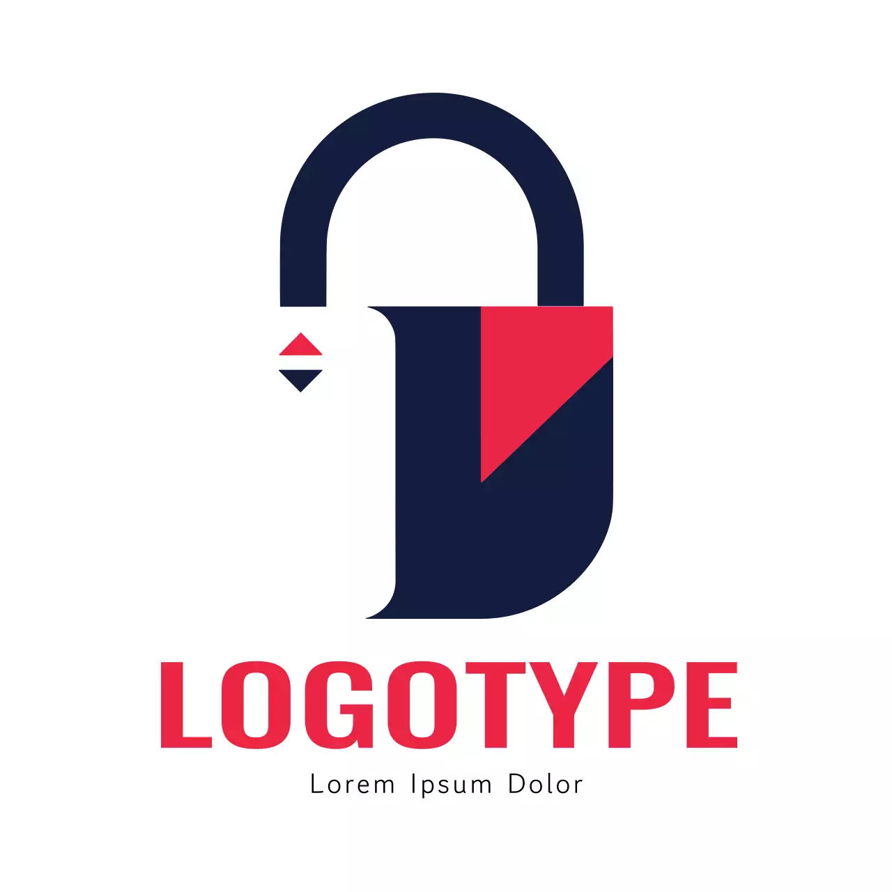 Red Minimal Security Logo