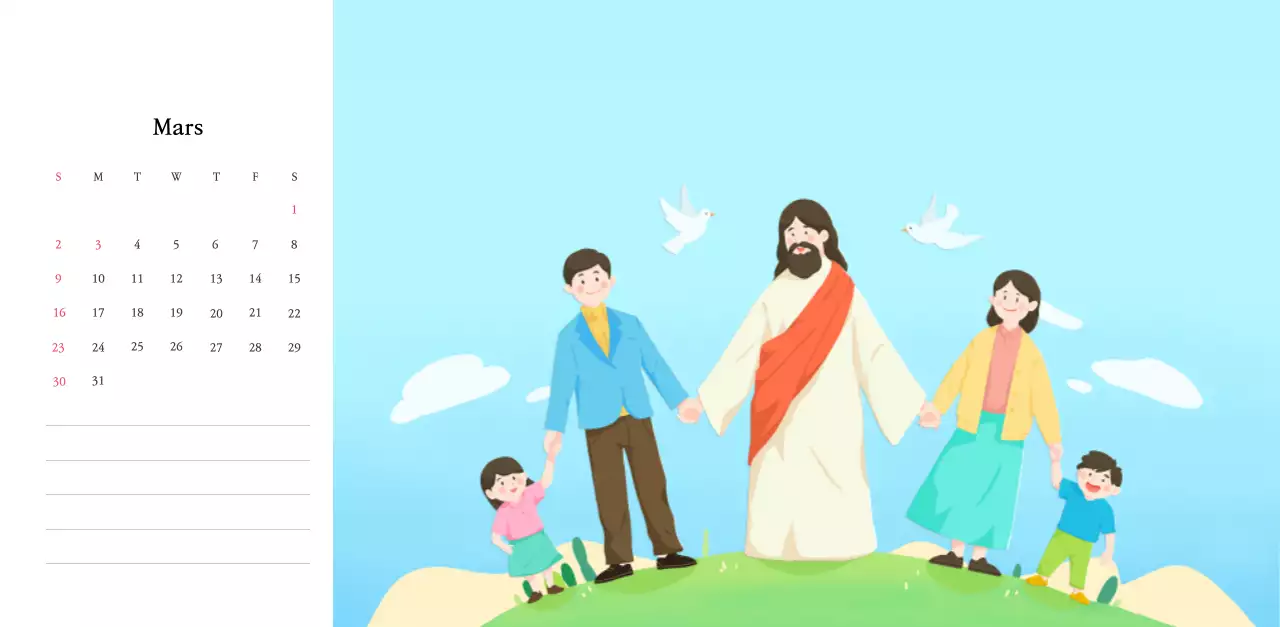 Des églises aux couleurs chaudes et des illustrations mignonnes