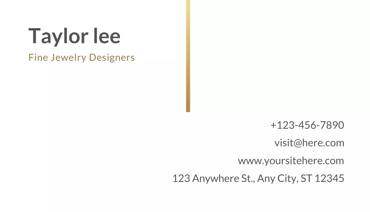 White Minimal Business Card