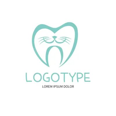Mint Minimal Dental Design Logo