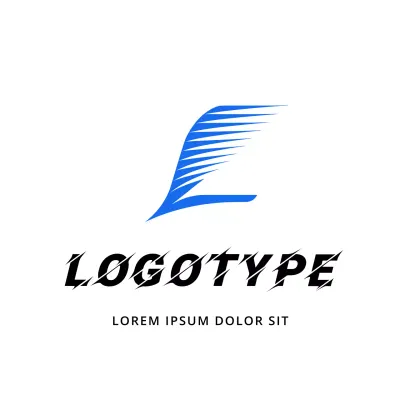 Blue Modern Design Logo