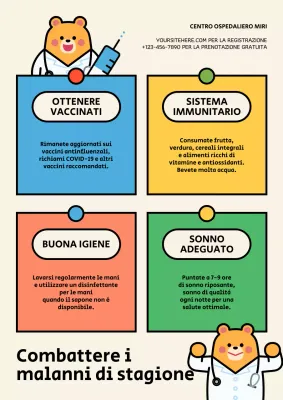 Guida alla gestione della salute stagionale con animazione colorata