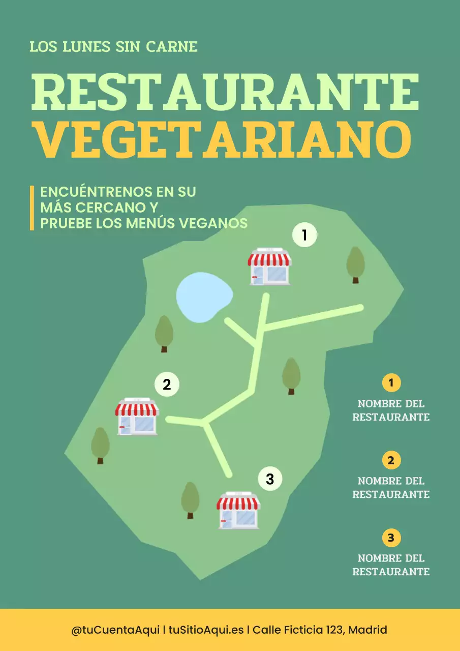 verde promoción vegetariana moderna