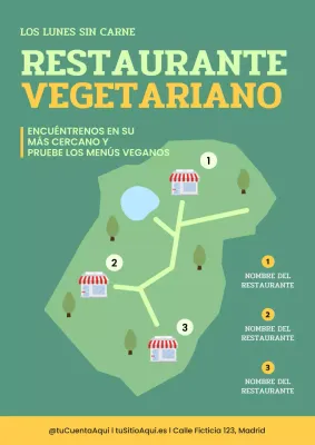 verde promoción vegetariana moderna