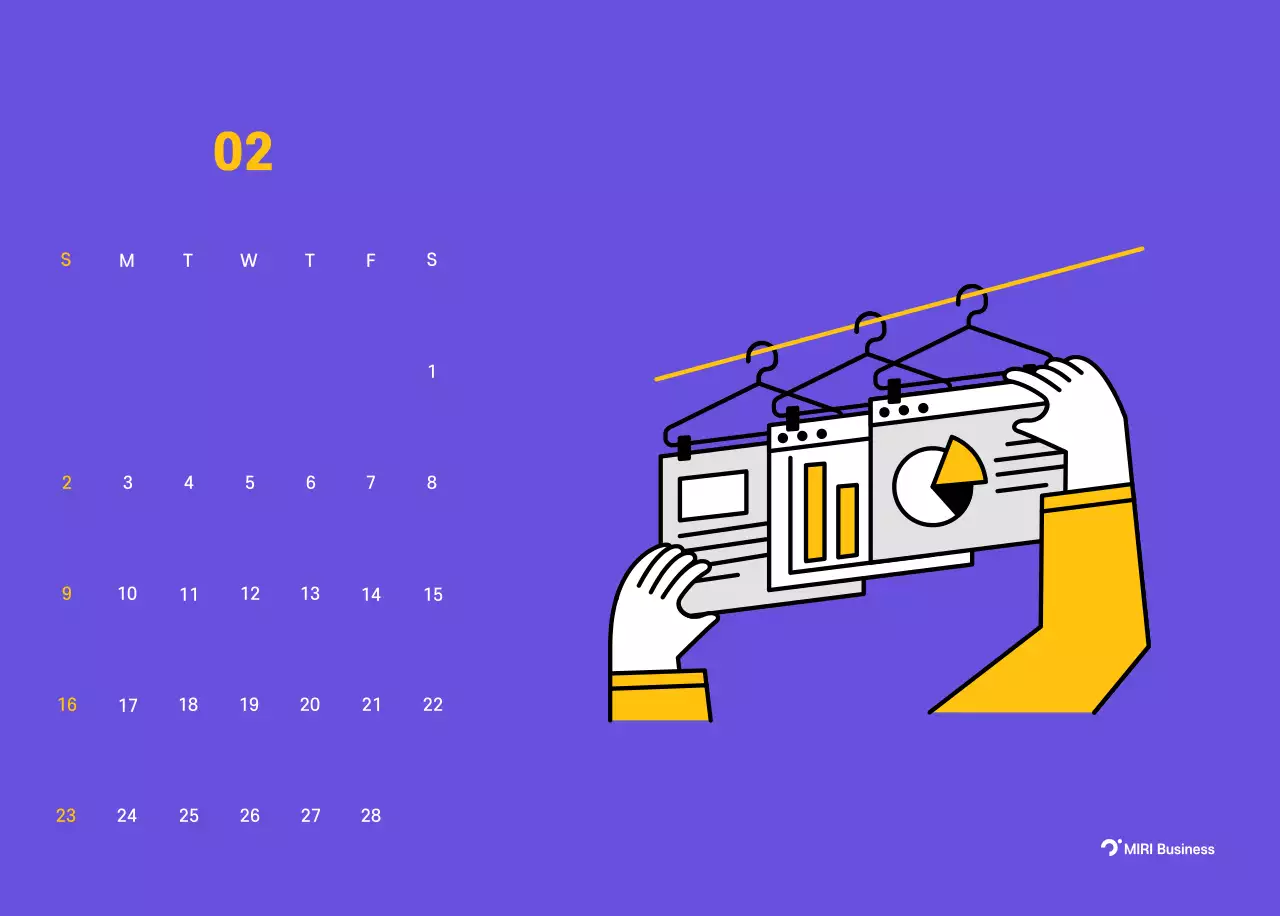 Clean line illustration on a purple background