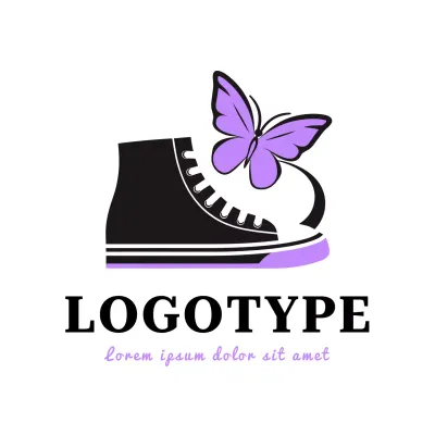 Purple Modern Design Logo
