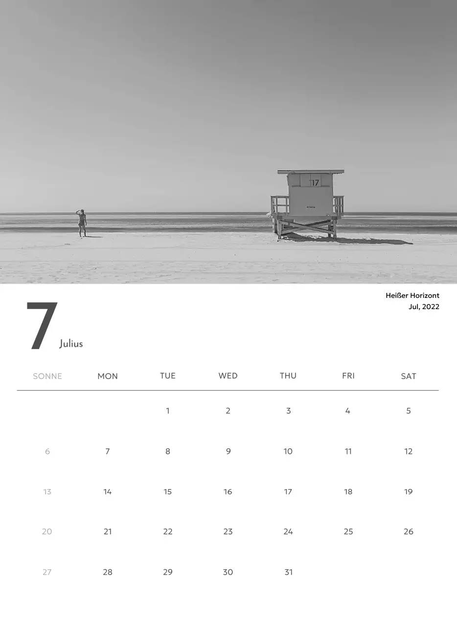 Ein Fotokalender mit klarem, urbanem Charakter