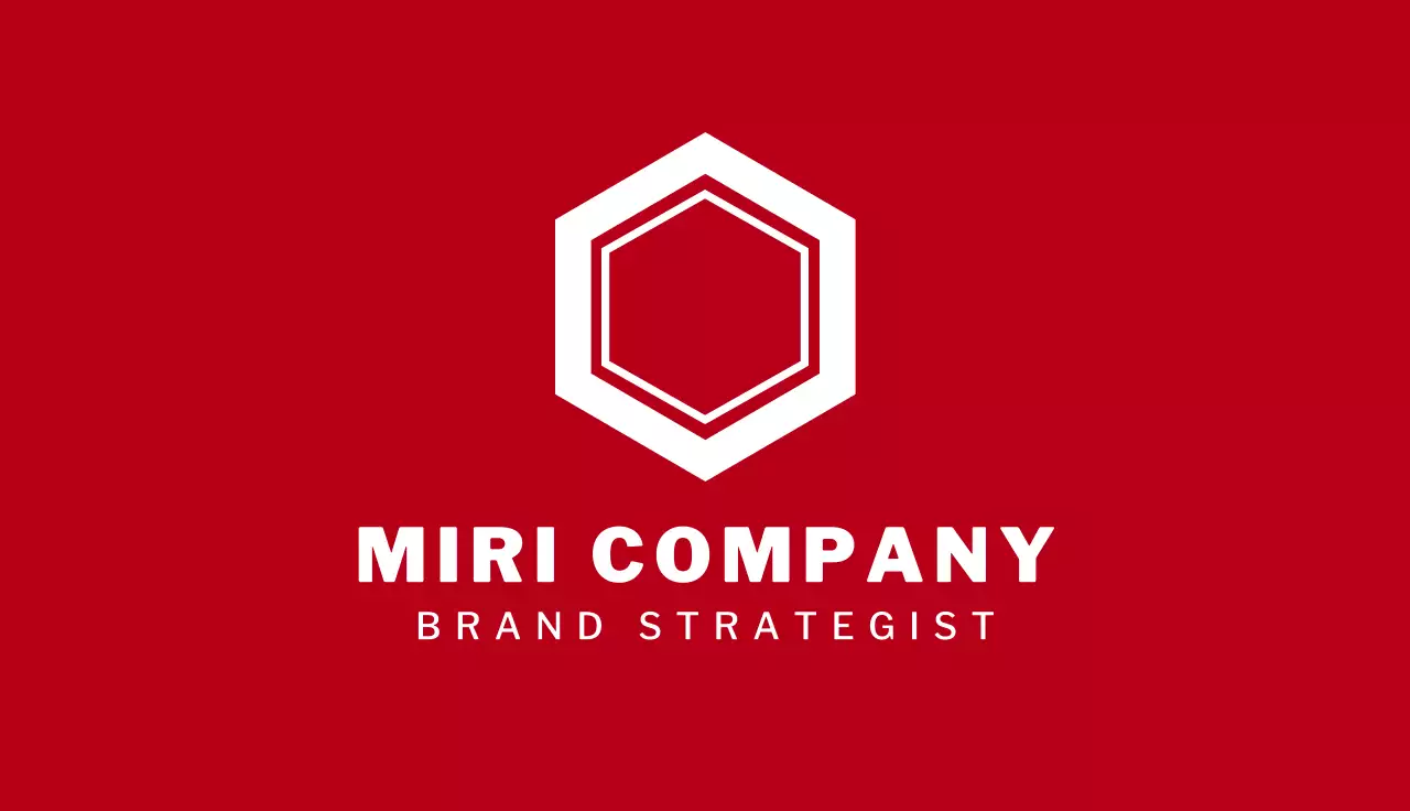 Red Modern Business Card