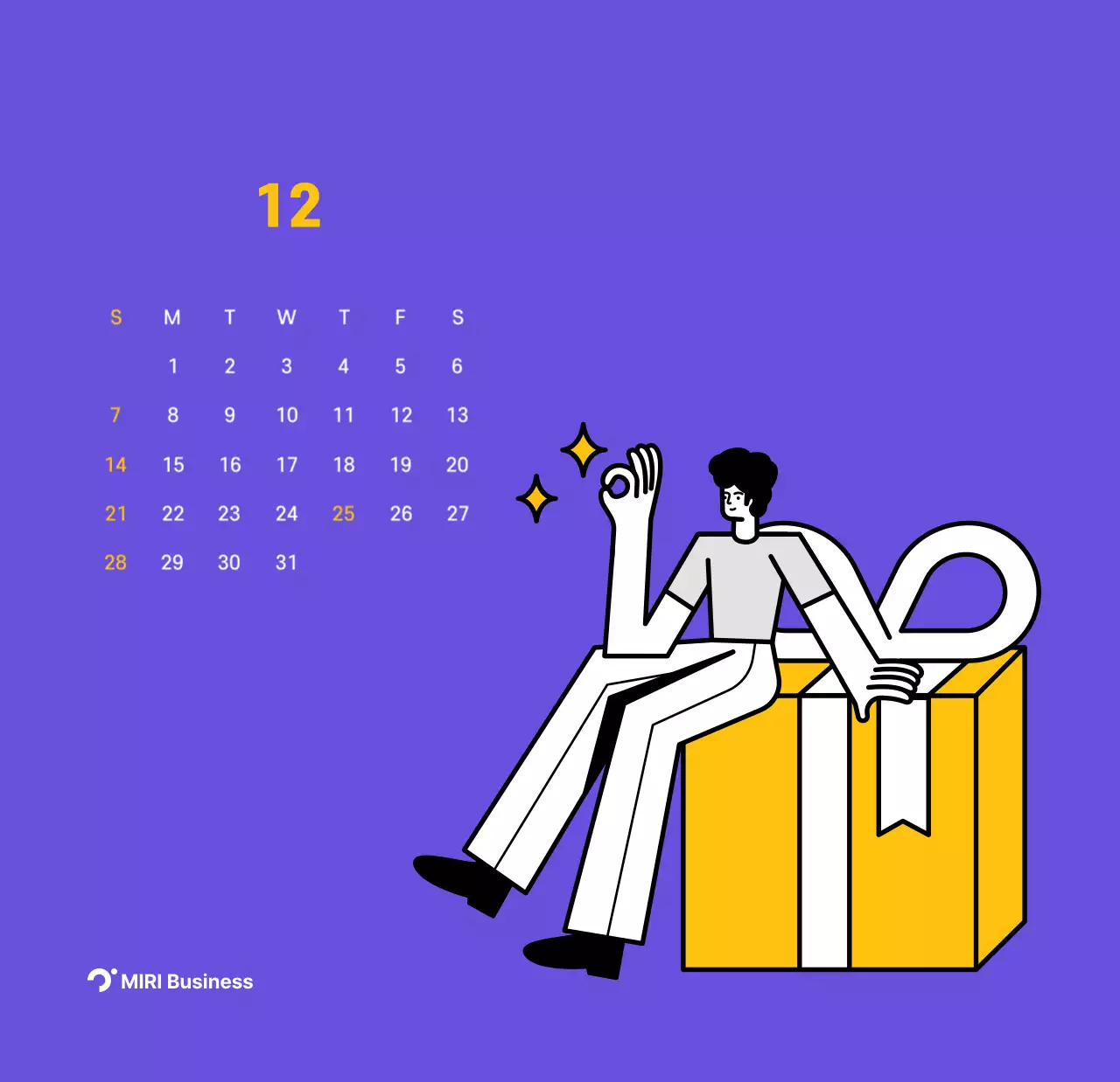 Saubere Linie Illustration auf einem lila Hintergrund