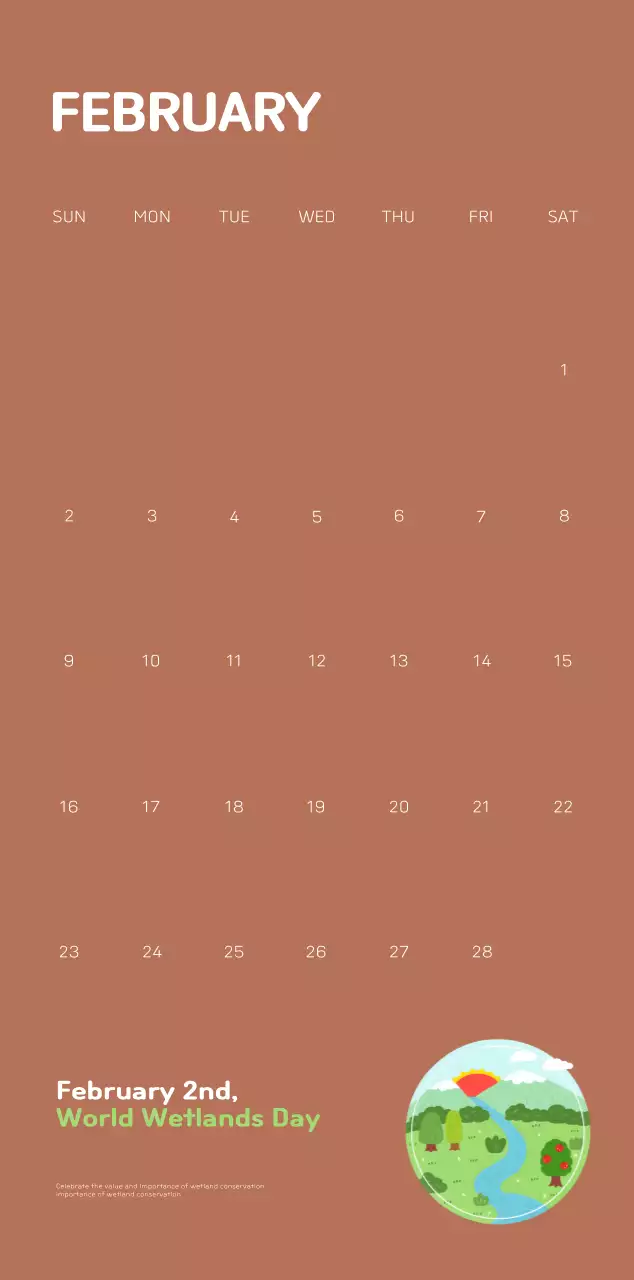 A colorful holiday celebration with illustrations of conservationists and the planet.