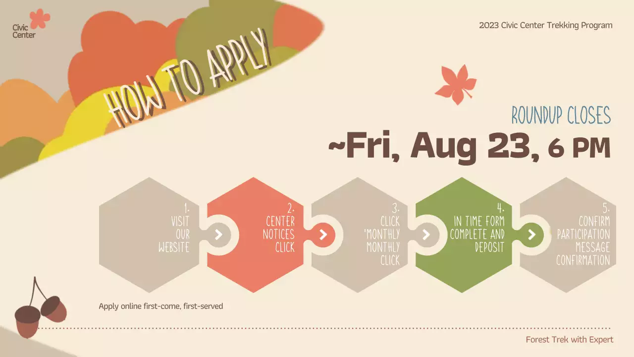 Beige Retro Trekking Event Presentation