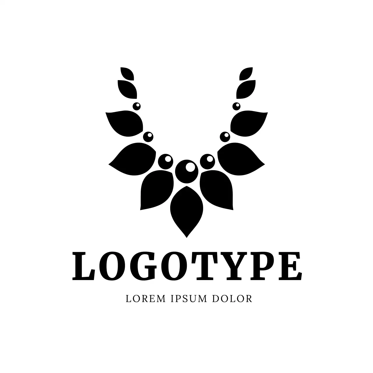 Black Minimal Design Logo