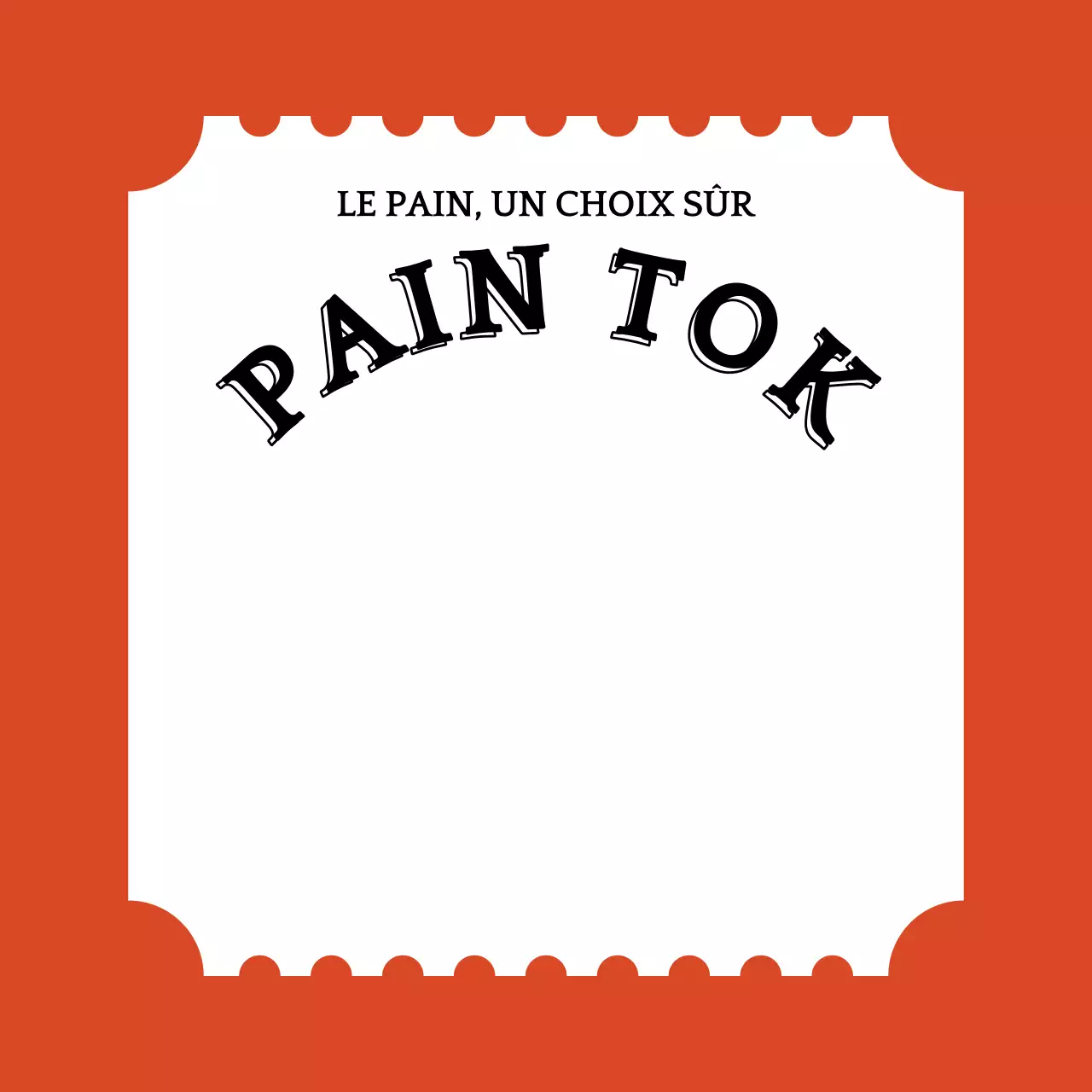 Boulangerie Marchandises en forme de ticket Marchandises SmartTalk