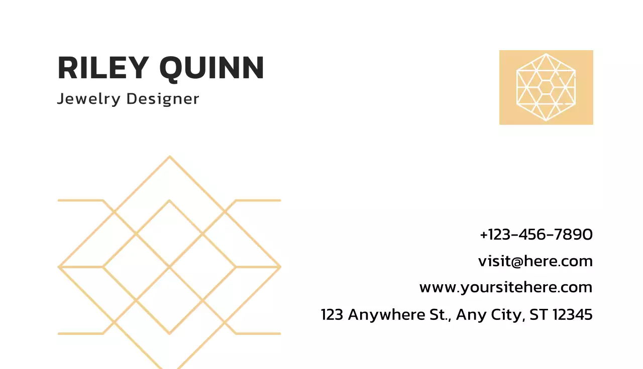 Beige Minimal Business Card