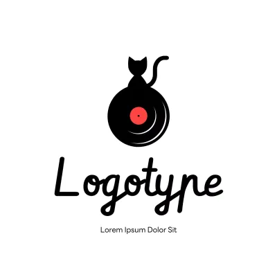 Black Minimal Design Logo