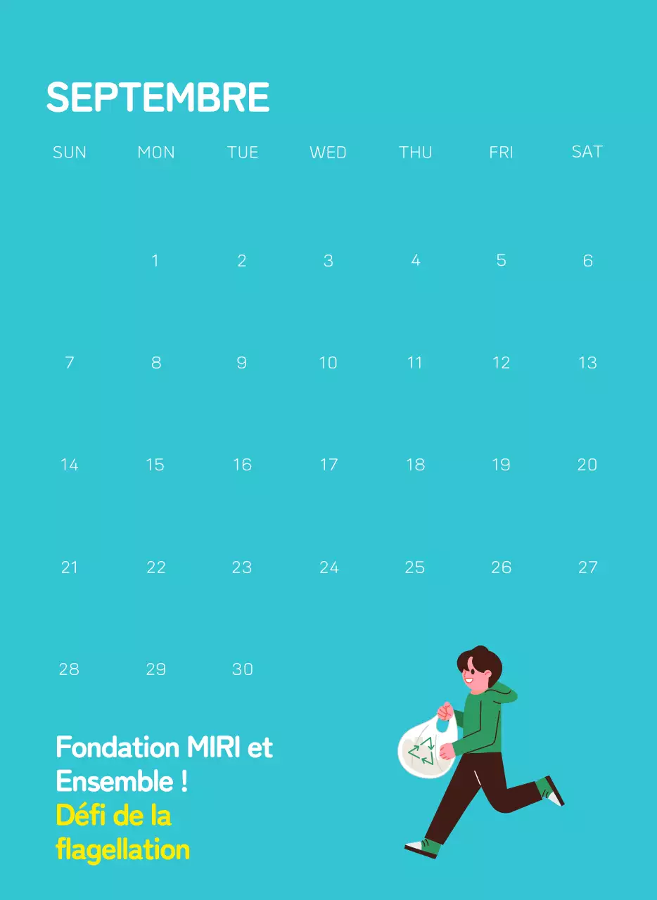 Une fondation sociale qui célèbre les fêtes de fin d'année avec des illustrations colorées de personnes et de la planète.