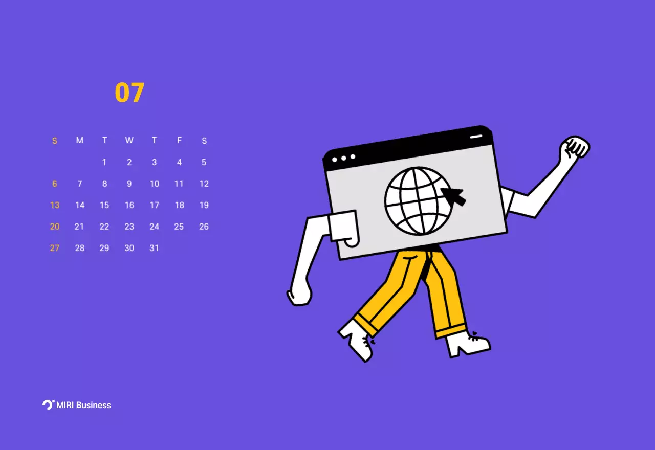 Clean line illustration on a purple background