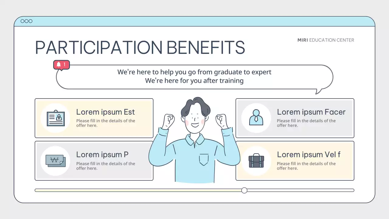 Blue Simple Creator Training Announcement Presentation