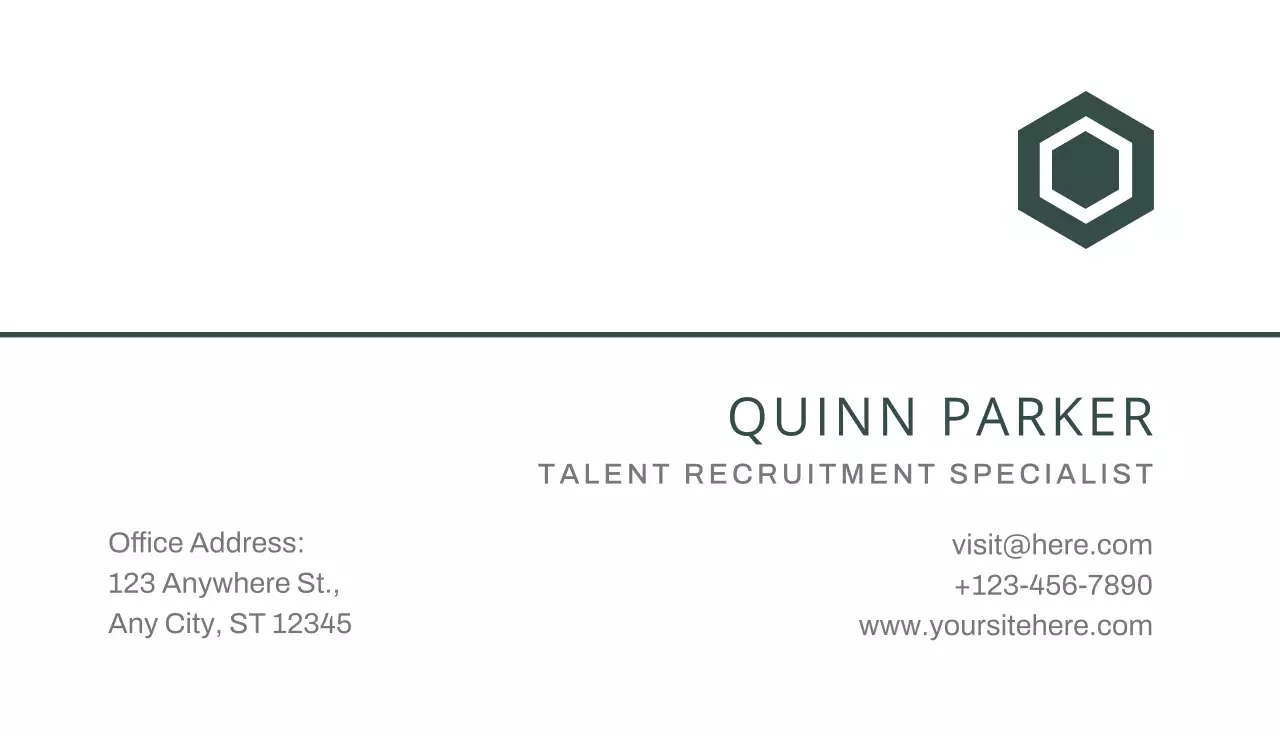 White Minimal Business Card