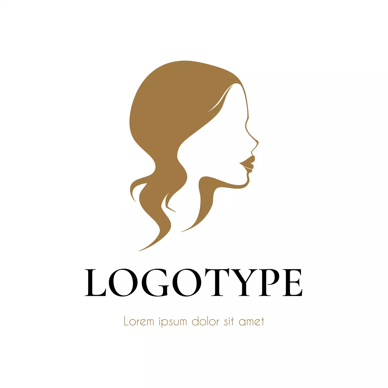 Gold Minimalist Design Logo