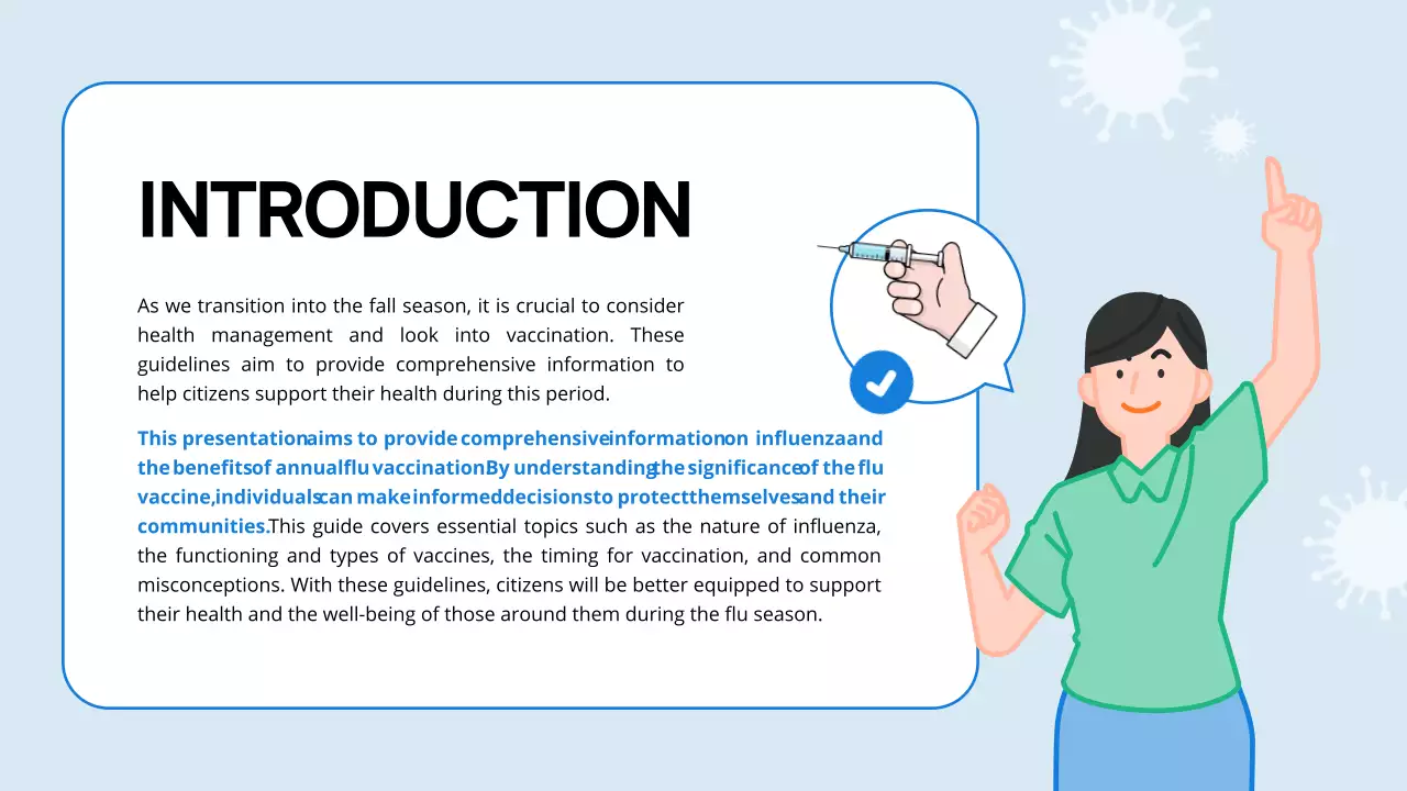 Blue Simple Healthcare Guideline Presentation