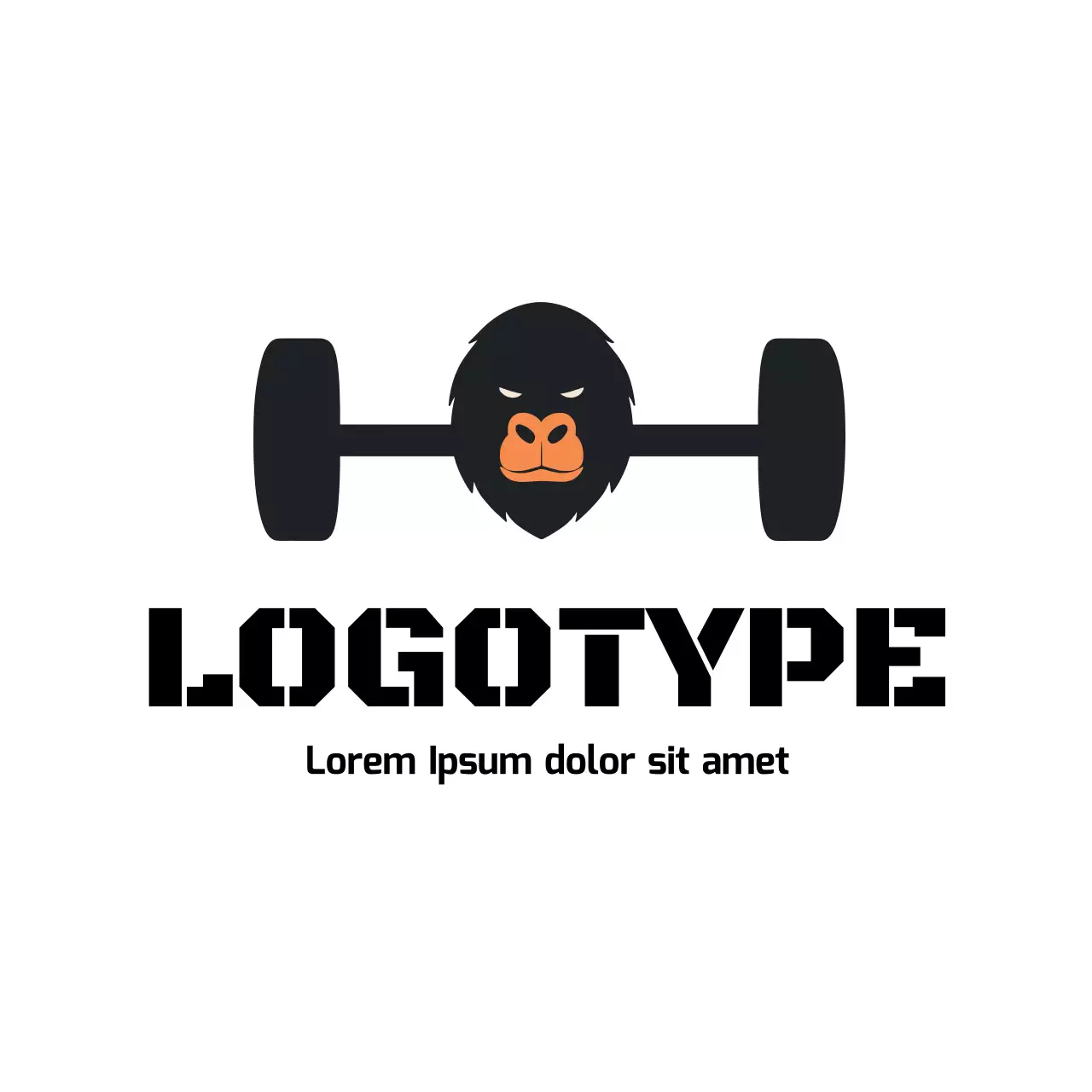 Black Bold Fitness Logo