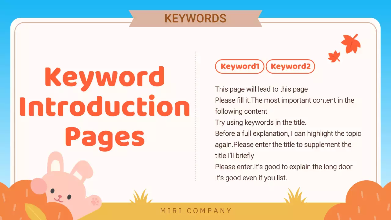 Orange Cute Fall Presentation