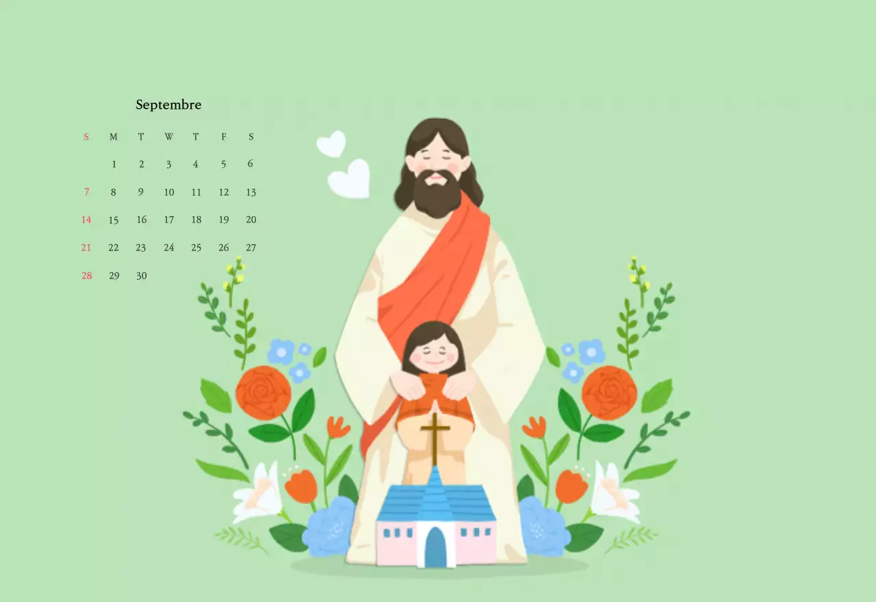 Des églises aux couleurs chaudes et des illustrations mignonnes