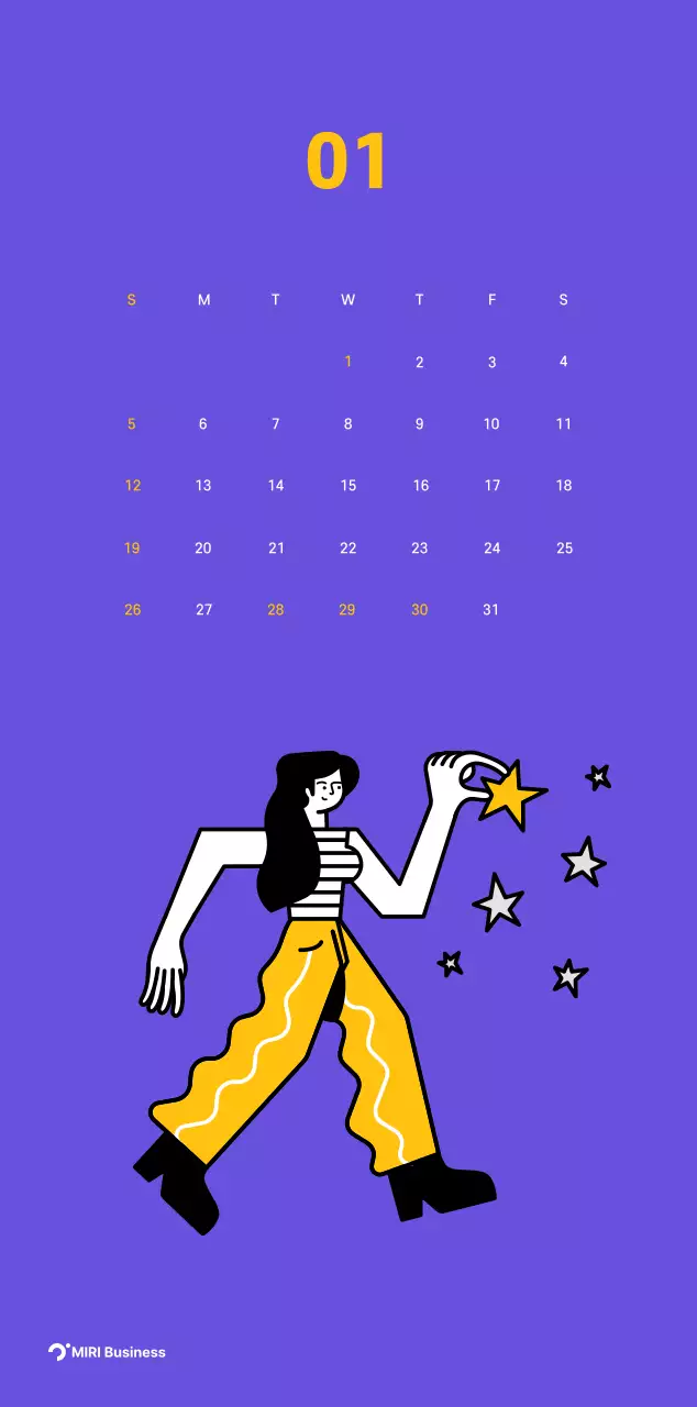 Saubere Linie Illustration auf einem lila Hintergrund