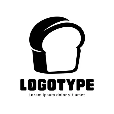 Black Minimal Bakery Logo