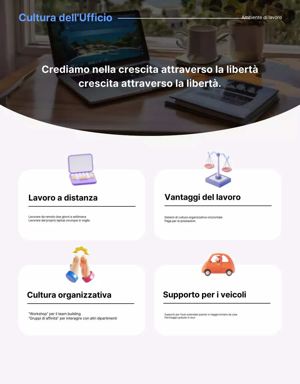 Una lettera di presentazione dell'annuncio di lavoro aziendale pulita, blu e gialla