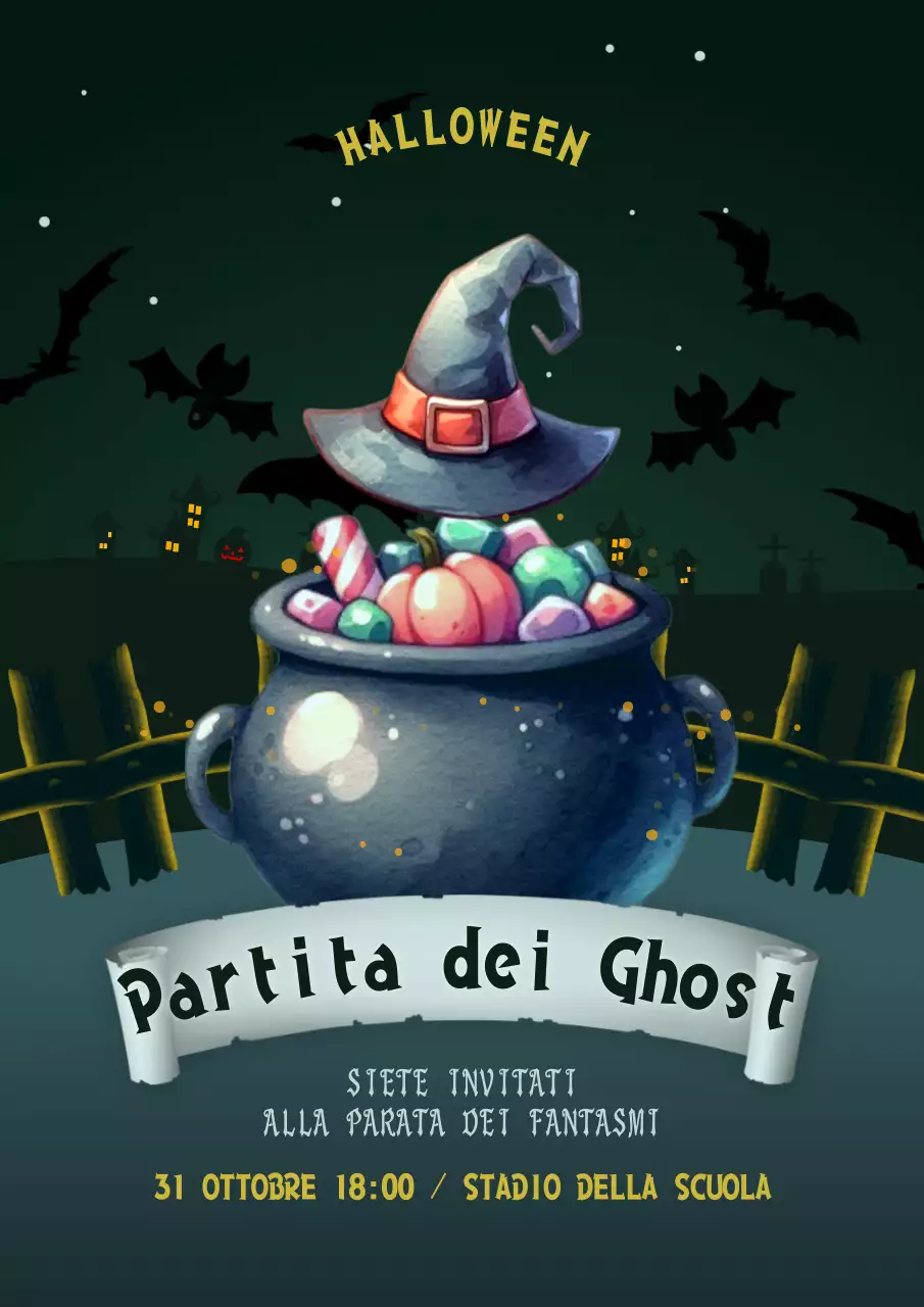 Promuovete la vostra festa di Halloween con accenti neri e grigi