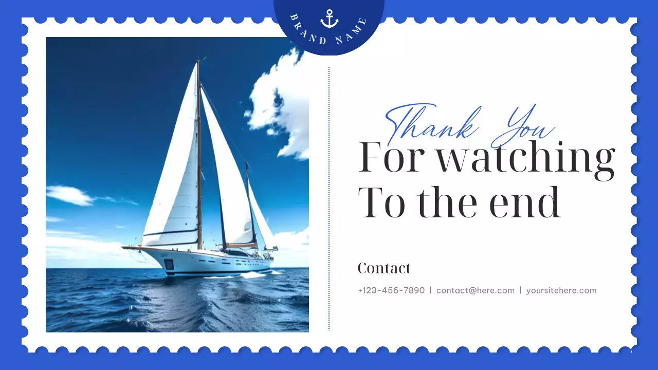 블루 미니멀 마케팅 템플릿 프레젠테이션